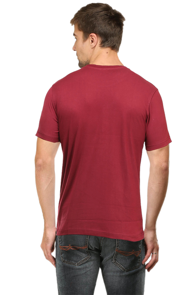 Travel T-shirt Maroon Printed Wanderer