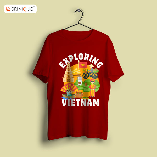 Travel T-shirt Printed Exploring Vietnam