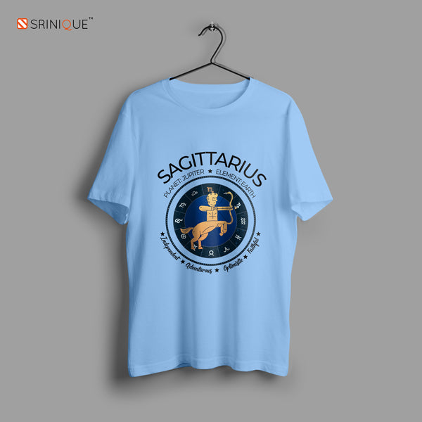 Men's Zodiac Sign Half sleeve Astrological T-shirt Sagittarius