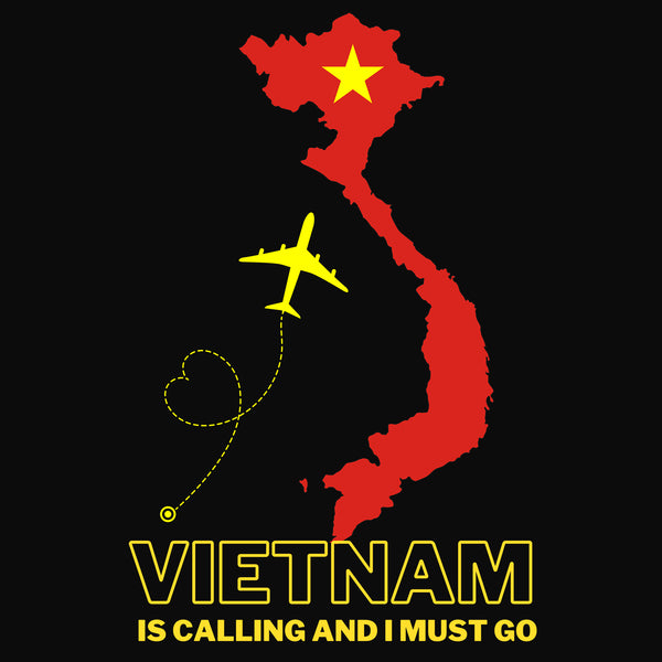 Travel T-shirt Printed Vietnam is calling