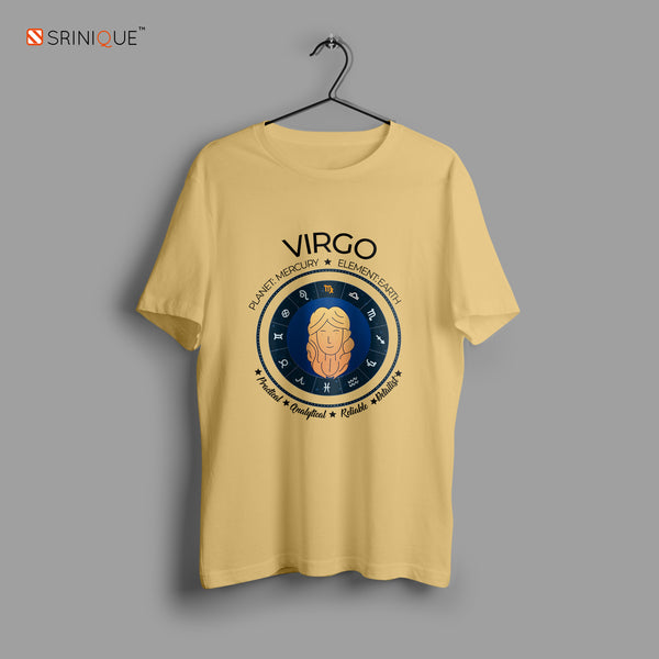 Men's Zodiac Sign Half sleeve Astrological T-shirt Virgo