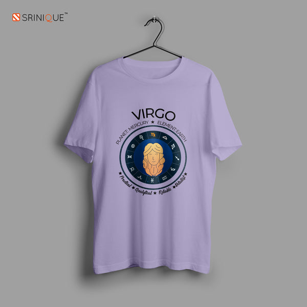 Men's Zodiac Sign Half sleeve Astrological T-shirt Virgo