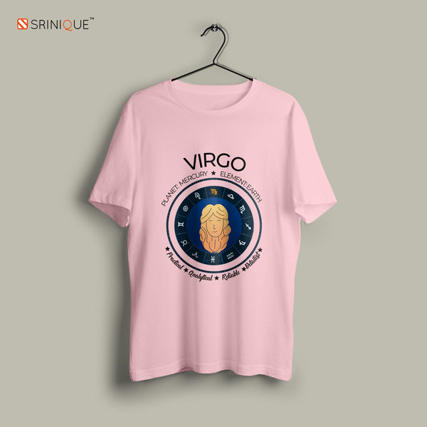 Men's Zodiac Sign Half sleeve Astrological T-shirt Virgo