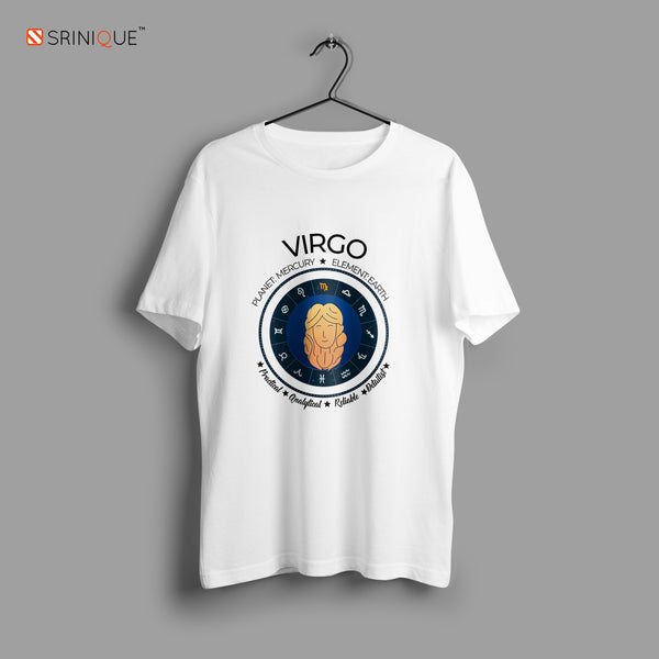 Men's Zodiac Sign Half sleeve Astrological T-shirt Virgo