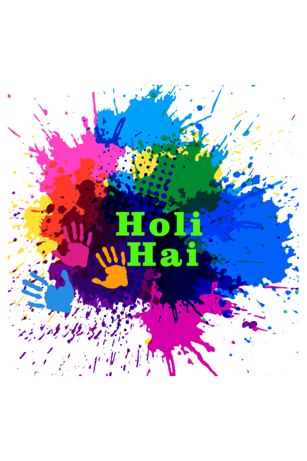 Happy Holi T-shirt t-shirt Cotton Unisex Design 4